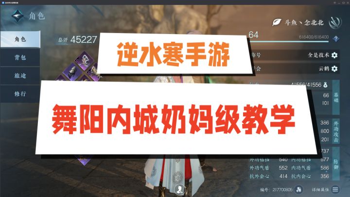 逆水寒手游舞阳城内城保姆级别教学攻略截图