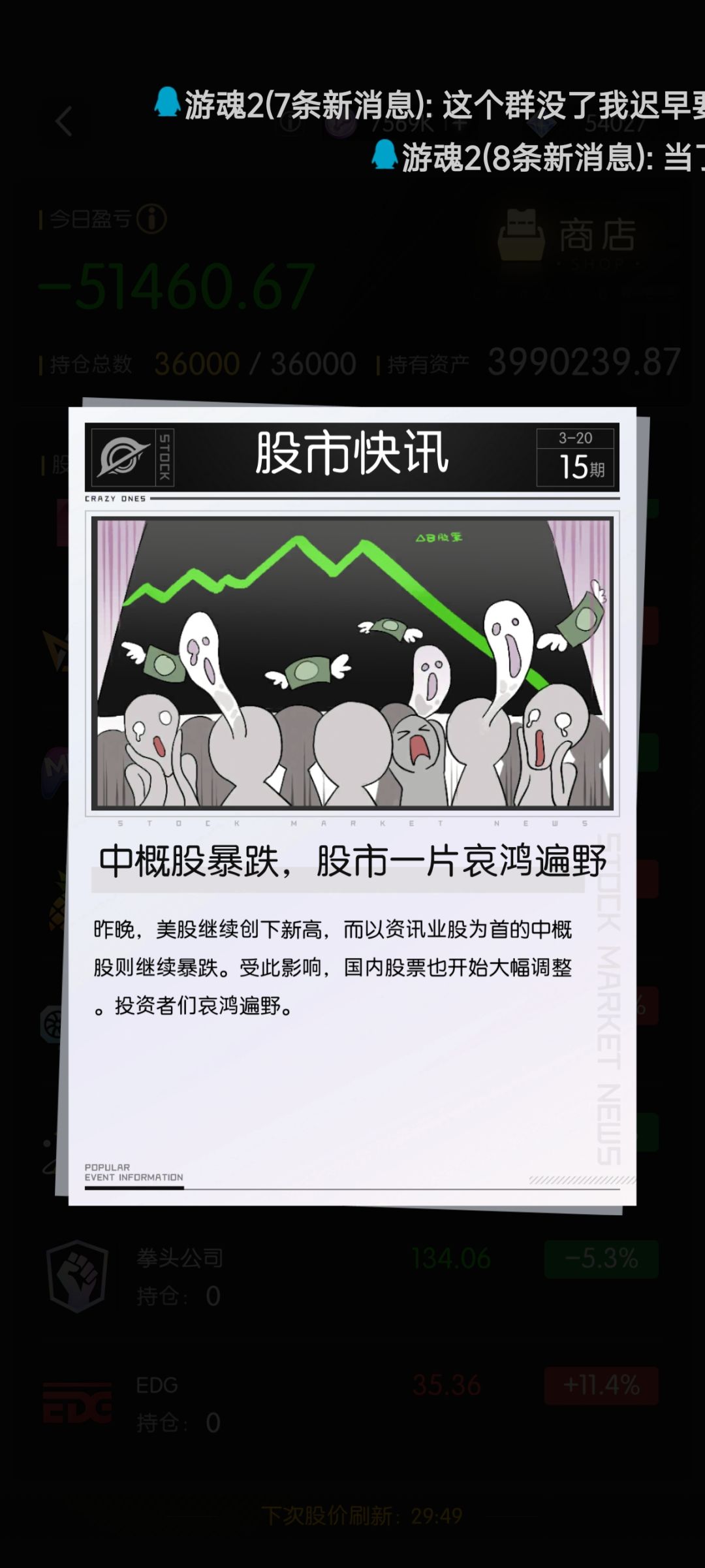 关于股票运营总结截图