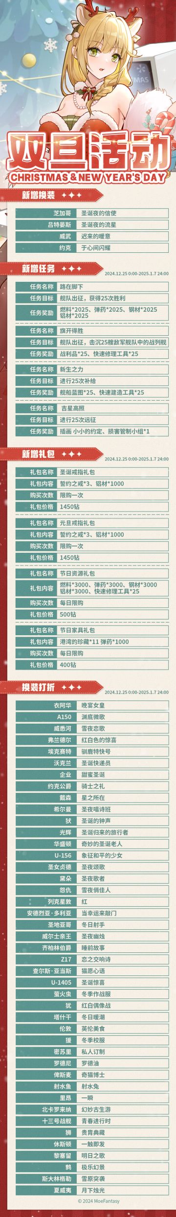 2024.12.24 不停机更新 & 双旦活动公告