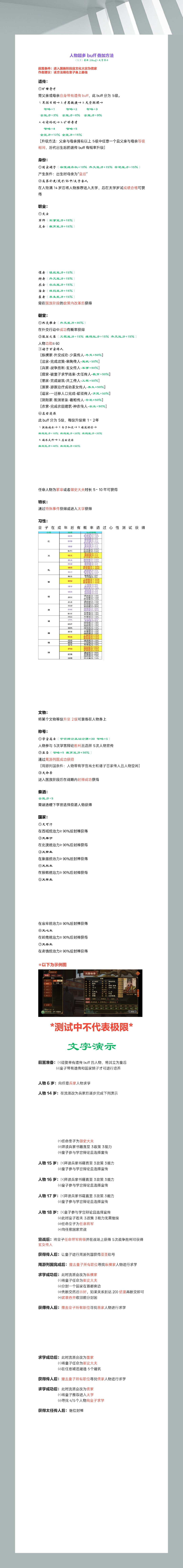 人物超多buff叠加方法（1.7）最新29buff截图