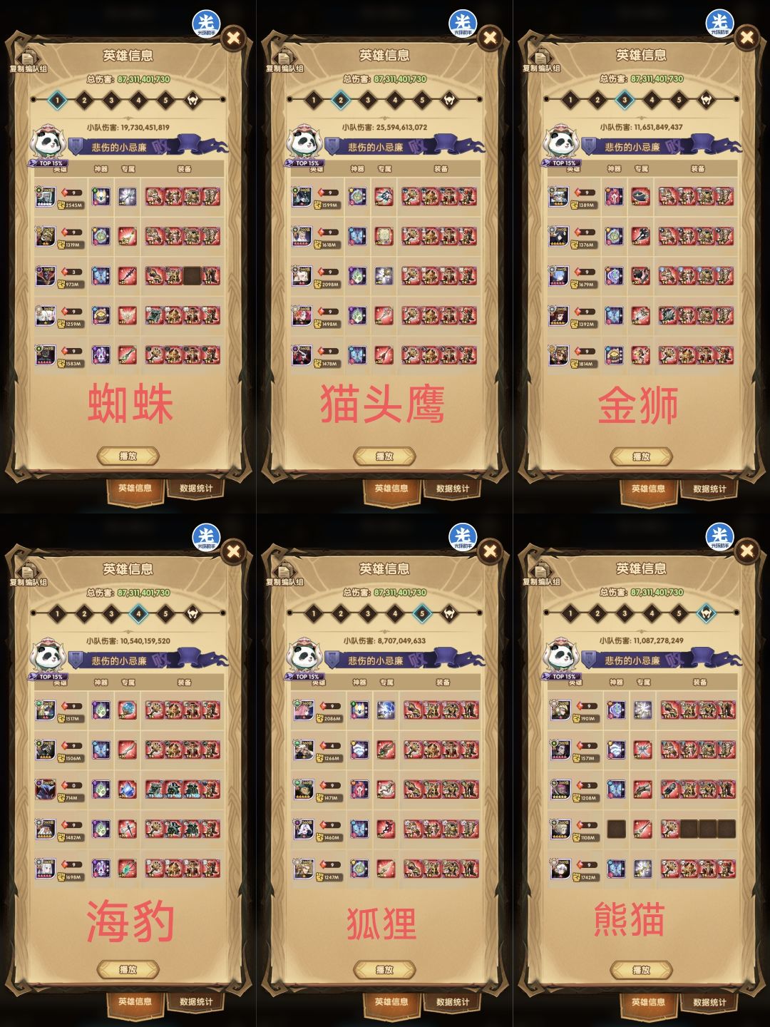 诅咒梦境荒火 87.3b 平民阵容,宠物共鸣15 2