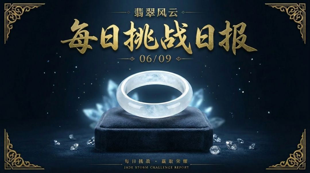 翡翠风云 ·每日挑战日报 2026年6月9日(周二) 1