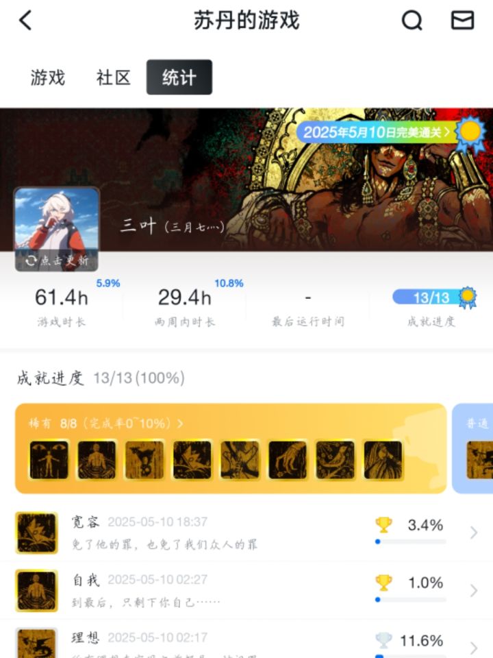 61小时全成就达成!!!截图