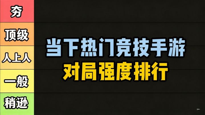 热门竞技手游对局强度排行截图