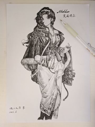 [铅笔手绘]莫莉德尔•洞悉二(L2D)