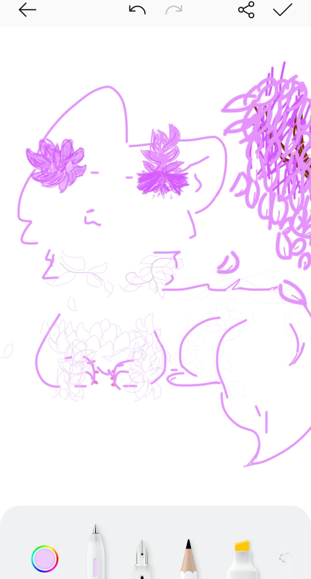 摸一只紫藤花喵 1