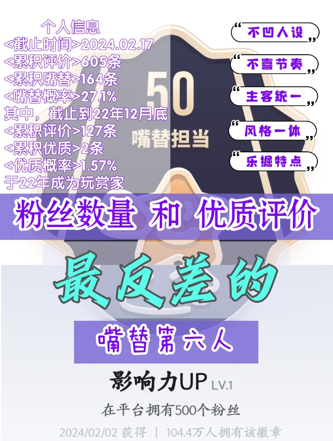 【玩赏家自介】我不吃“流”肉 1