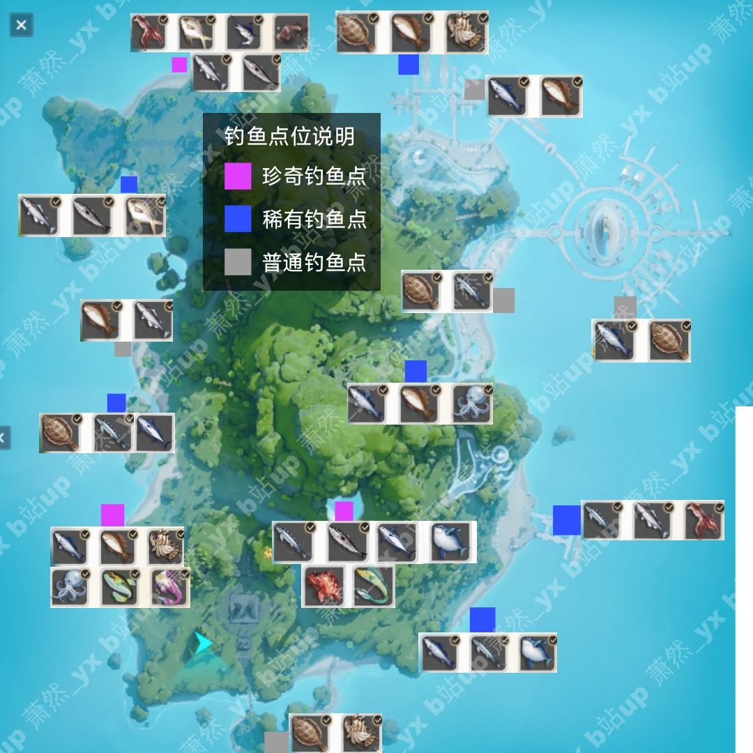 尘白禁区新星开括 钓鱼点 一览图 需要自取 1