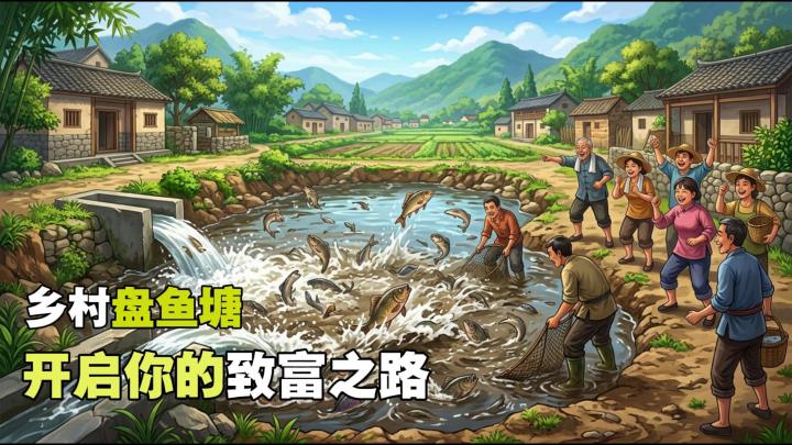 乡村盘鱼塘模拟器丨重生之我竟然成了盘鱼塘达人?截图