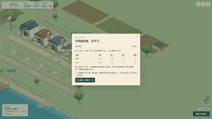 0.4.3 新手攻略:第一天怎么赚到钱,灯会怎么推进截图