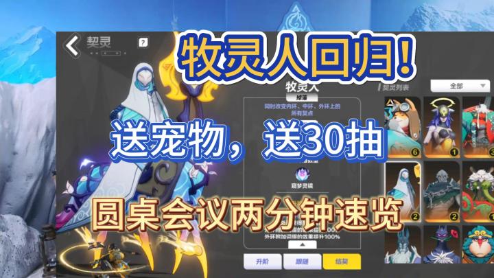 牧灵人回归!圆桌会议两分钟速览截图
