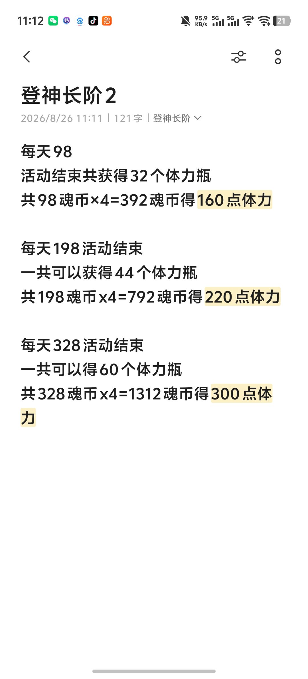 登神活动的价格预算 2