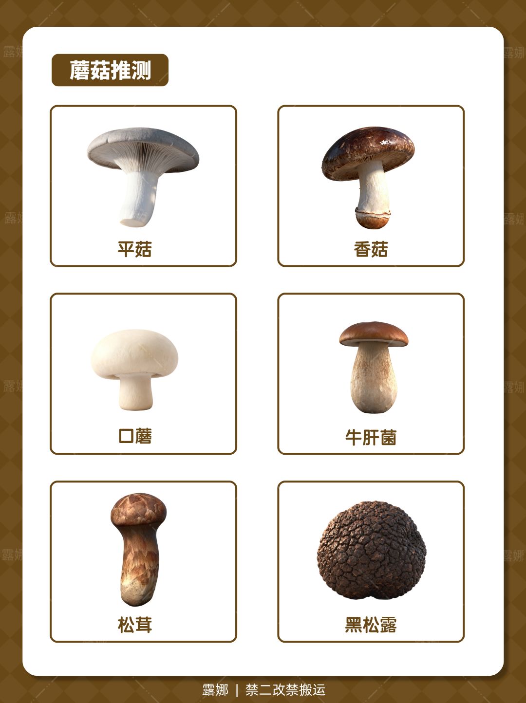 心动小镇 采蘑菇 蘑菇种类推测 2