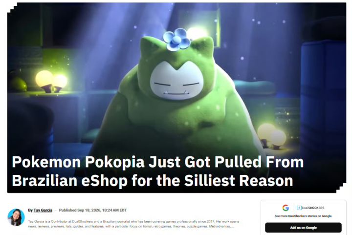 宝可梦Pokopia因荒谬理由遭巴西下架!截图