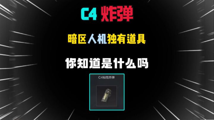 暗区突围:只有人机才有的道具!你们知道吗?截图