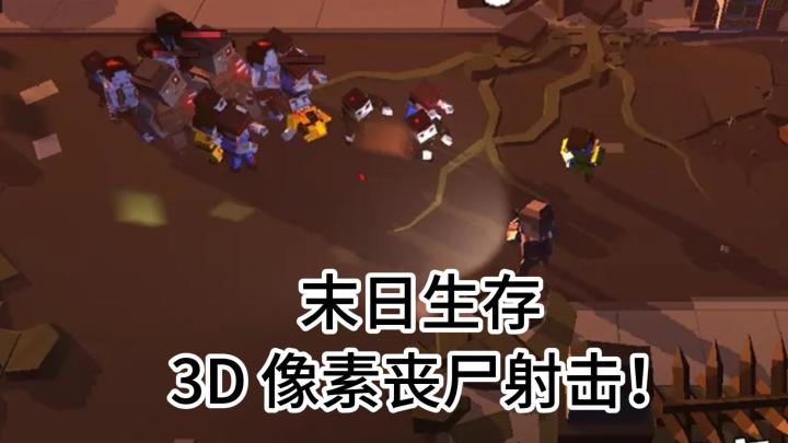 昼夜交替 + 资源紧缺!末日生存!3D像素丧尸射击!截图