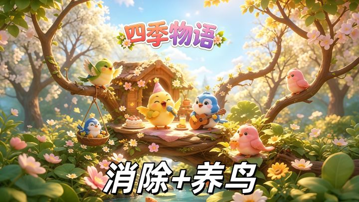 一边消消乐一边养小鸟!画风超舒服的治愈三消游戏~截图