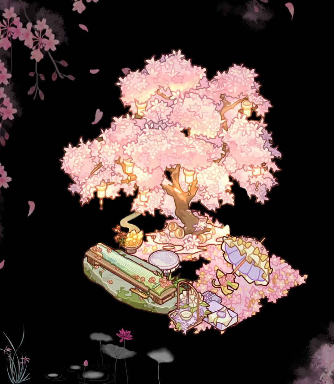 🪻夜幕·花满枝 1