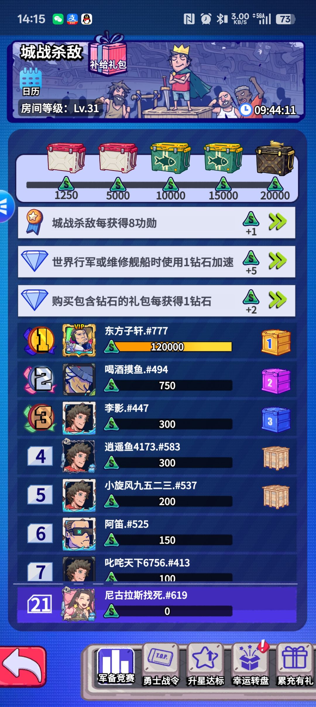 直接不演了是吗?8点城战活动还没开始就12 1