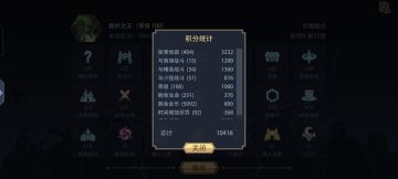 单局得分表（梦魇）