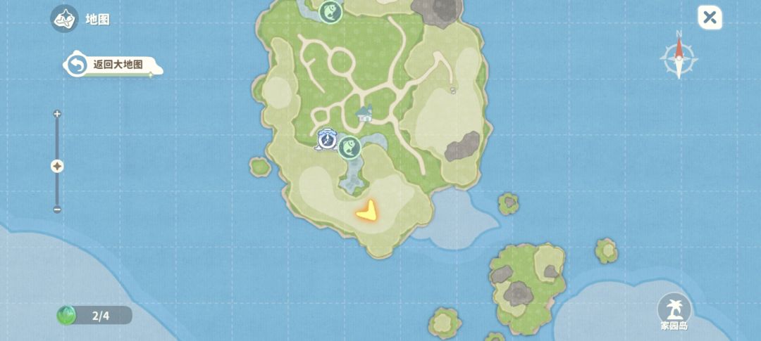 家园这个地方的山顶上有一个绿色代币 1