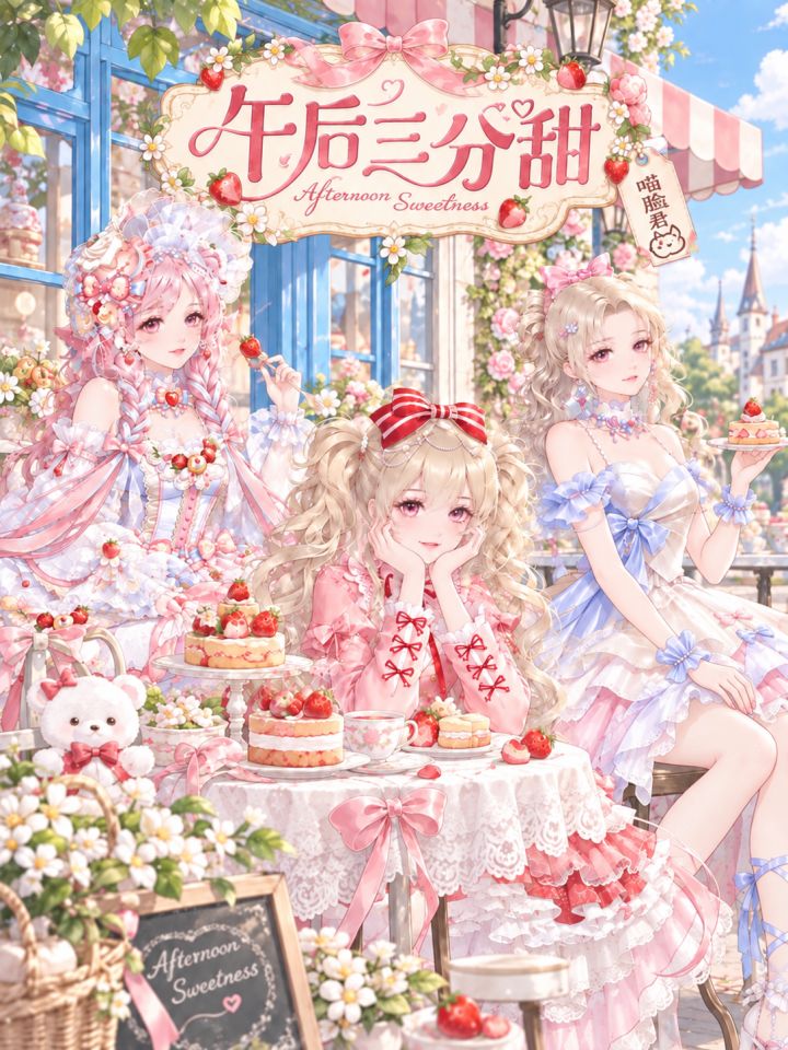 🍓☕ 午后三分甜 ♡|织梦壁纸来啦截图