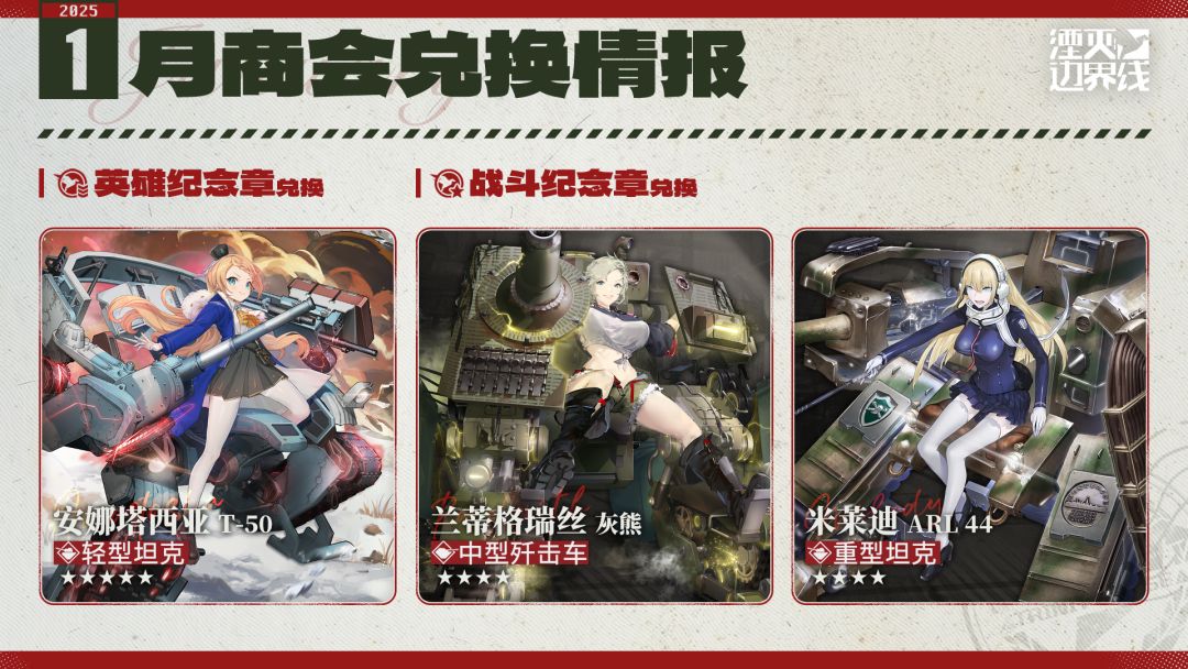 『湮灭:边界线』1月商会兑换情报 1