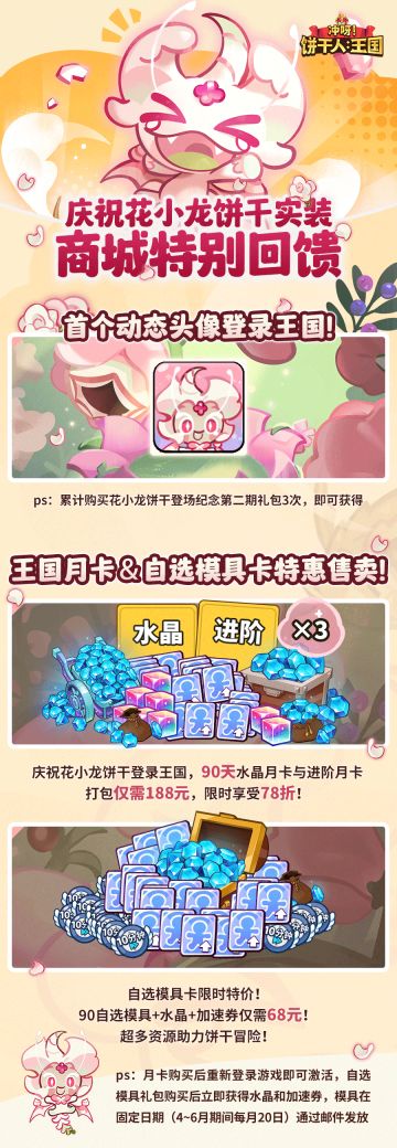 「庆祝花小龙饼干实装」商城特别回馈活动开放！