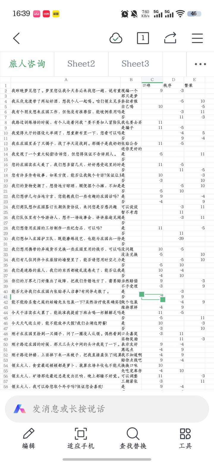 旅人咨询加减数据截图
