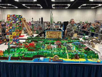 乐高搭的一整个《星露谷物语》鹈鹕镇！