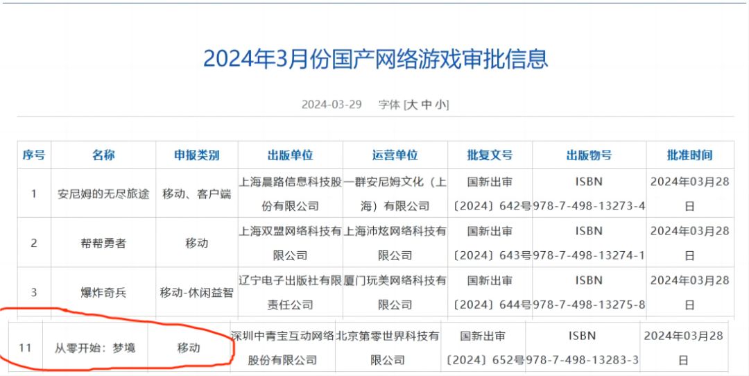 游讯丨《从零开始：梦境》获批版号！ 2