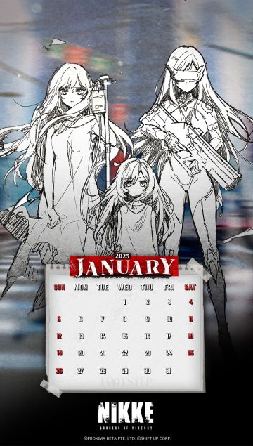 分享一下一月份的壁纸嘿嘿