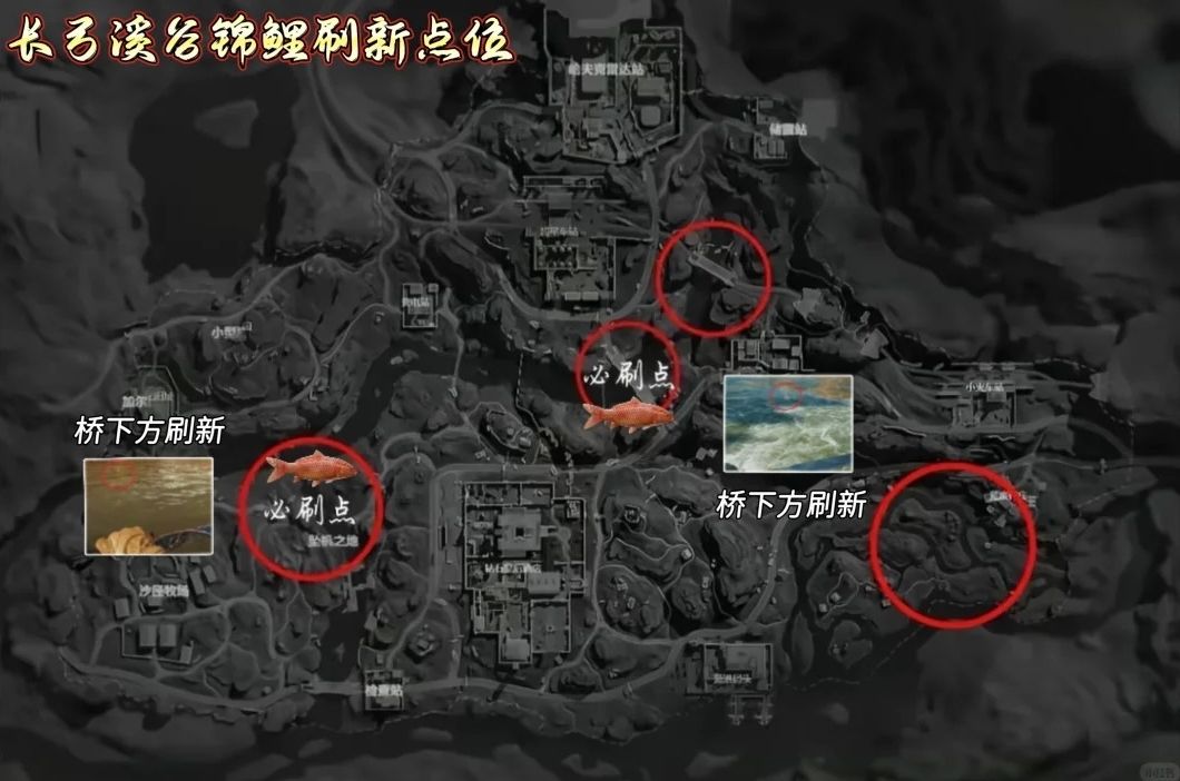 三角洲行动大坝、长弓锦鲤所有刷新点位大全 3