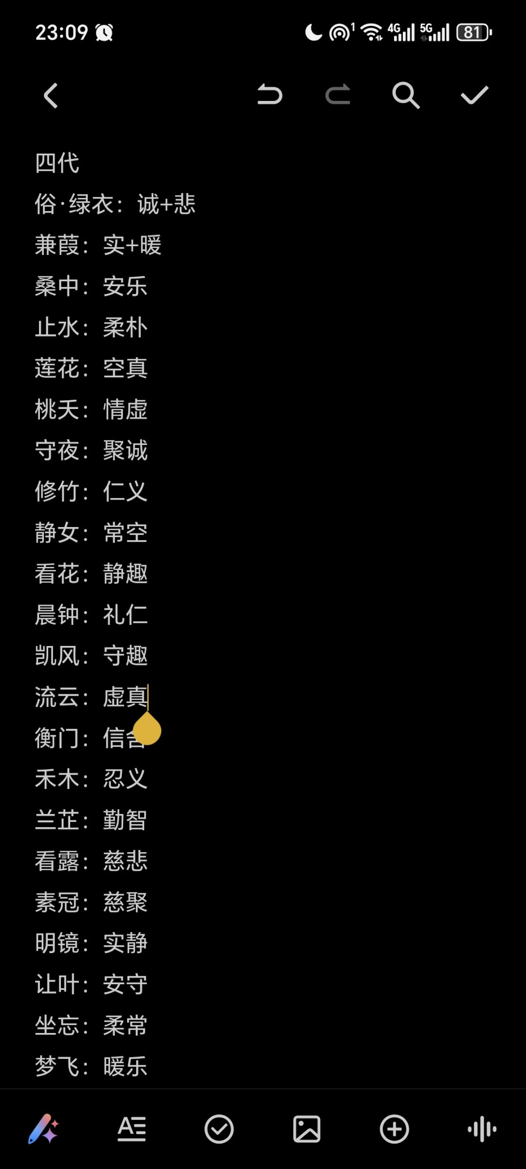 四代全 1