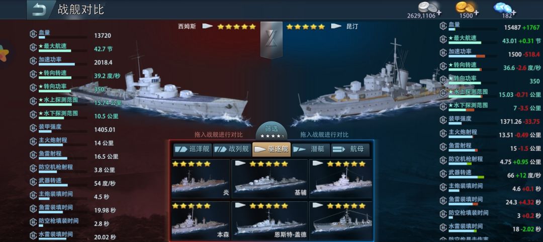 选择改舰船意见 2