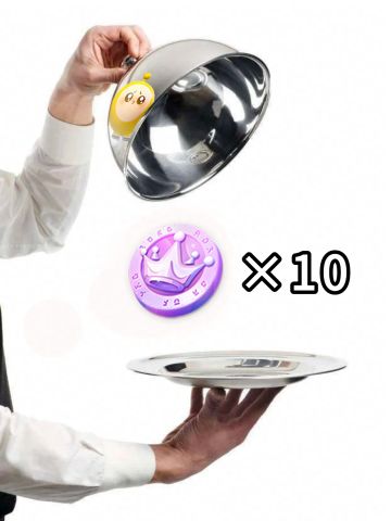 满满的彩虹币，送给美美的蛋仔