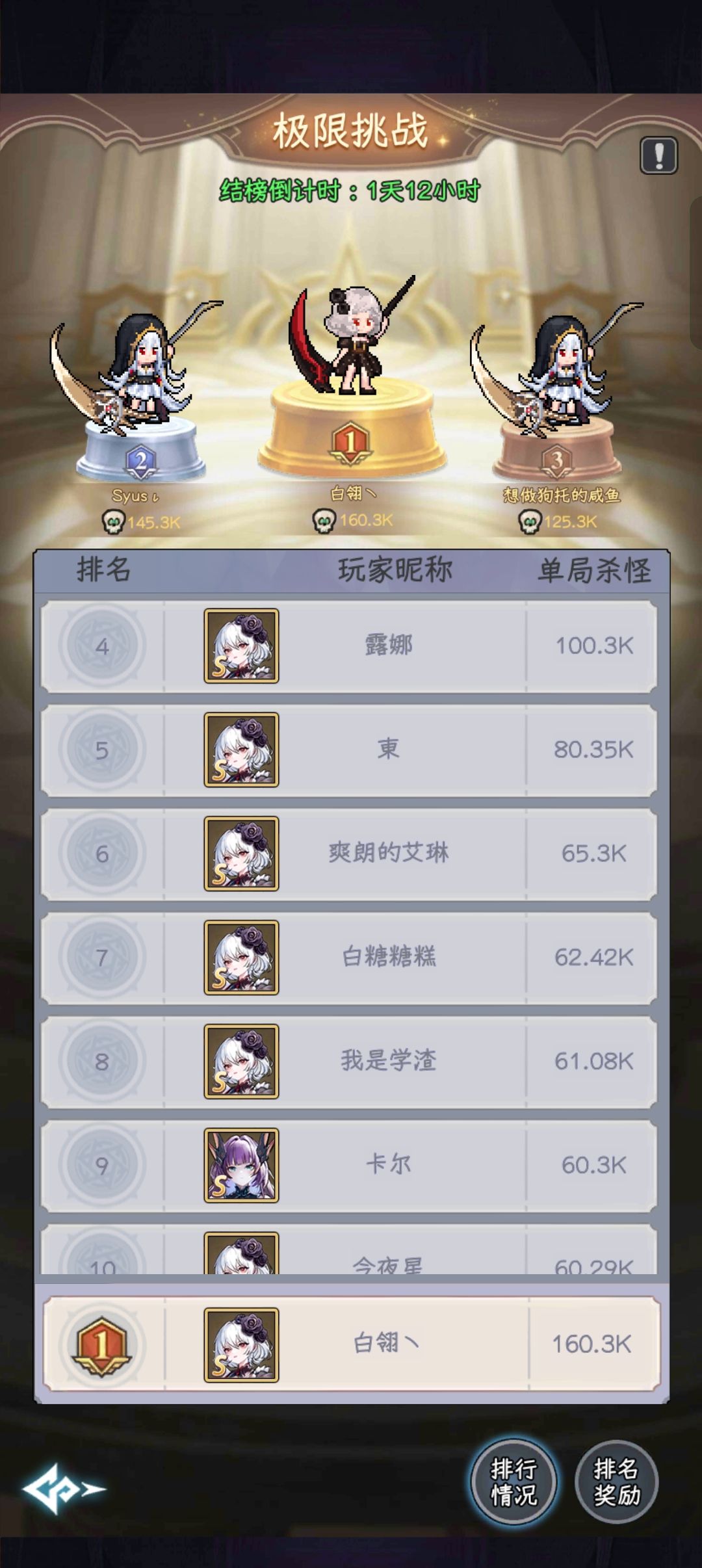 第一次极限打到第一 1