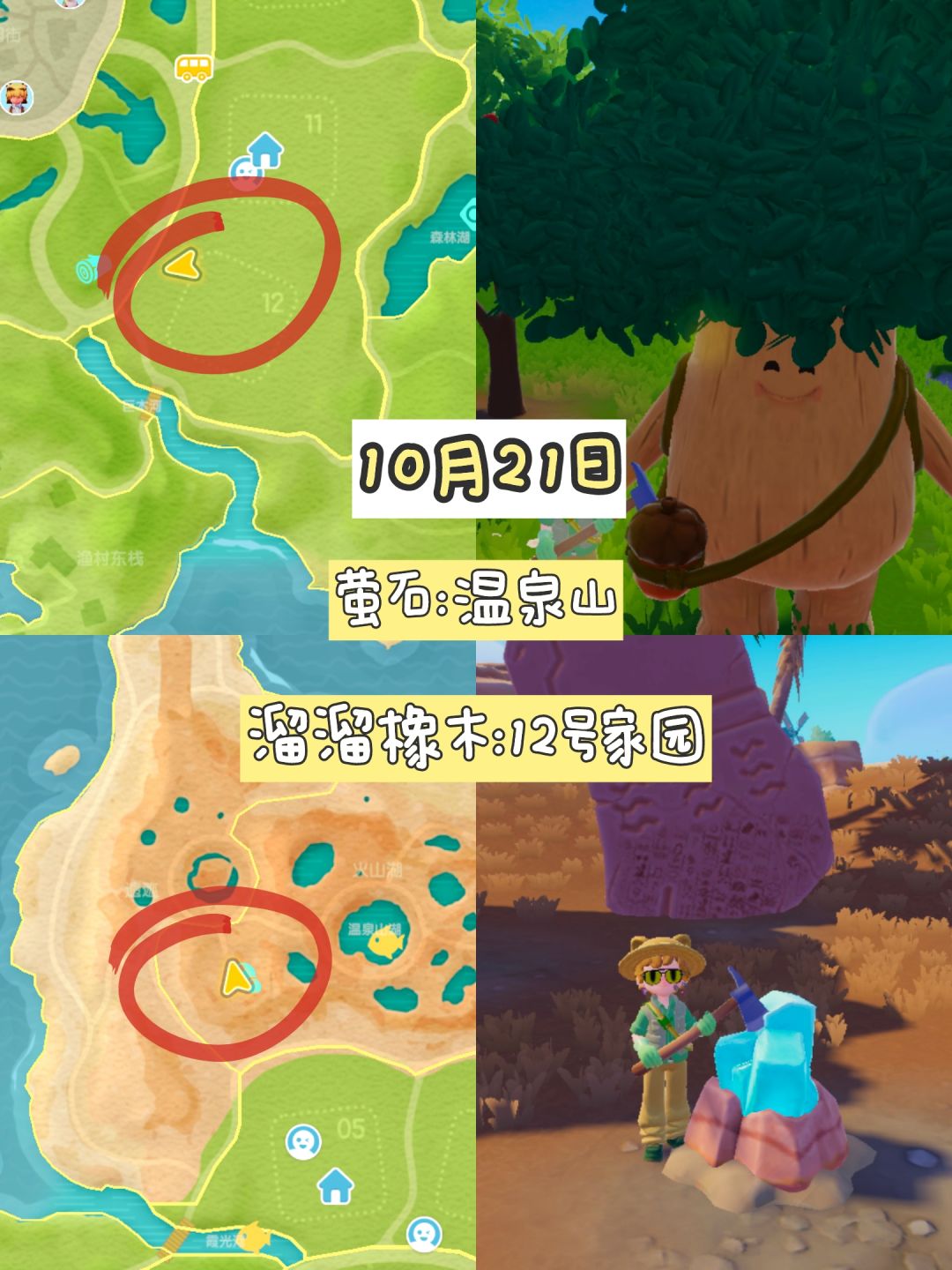 10月21号 溜溜橡木&萤石位置更新 2