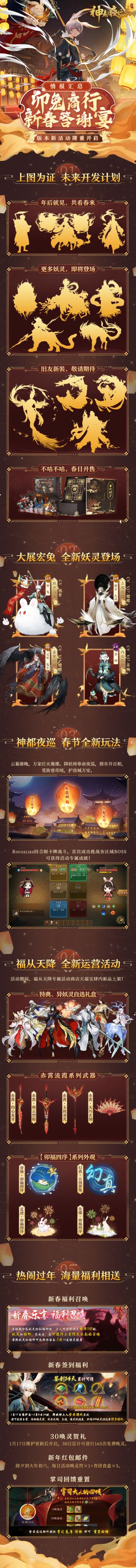 #神都夜行录##卯兔老板新店开业##吉兔驰跃贺嘉年#
卯老板和二卯老板托婉儿问问大家，今天的宴会大家玩的还开心吗？
非常感谢大家的热情参与，直播间获奖的大人们记得在平台后台留下收货地址及区服ID，婉儿将在年后为大家整理发奖～
忙于夜巡任务错过了饭点的大人们，婉儿搬运了宴会上的情报笔记，记得点击长图查看哟！