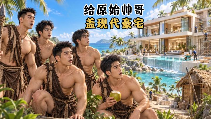 我真不是为了看原始帅哥!我是来给他们盖别墅的!截图