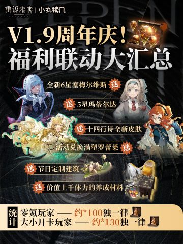 V1.9版本周年庆卡池信息丨福利联动大汇总