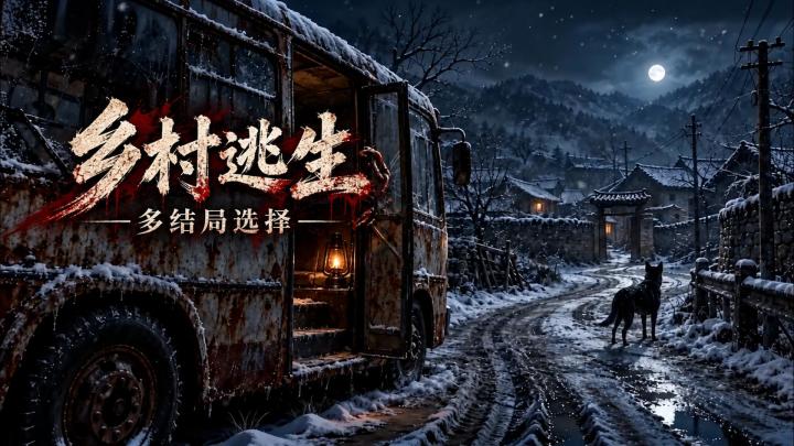 拐卖逃生!别人逃生躲怪物,这游戏躲的是整个村子截图
