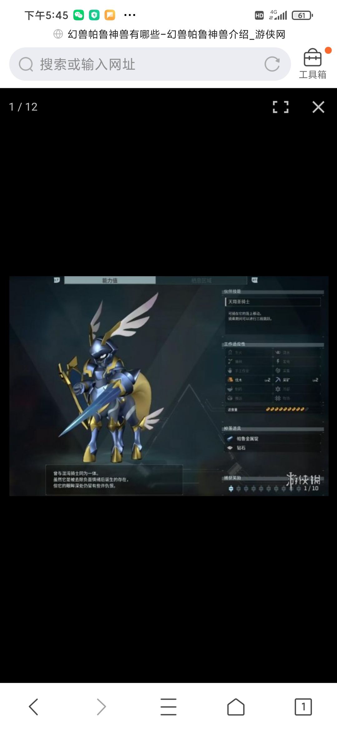 幻兽帕兽神兽圣光骑士截图