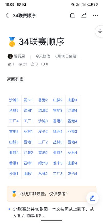 34联赛地图及跑法分享