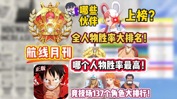 航线全人物胜率大排名！来看看哪个人物胜率最高！3月pvp实况！截图