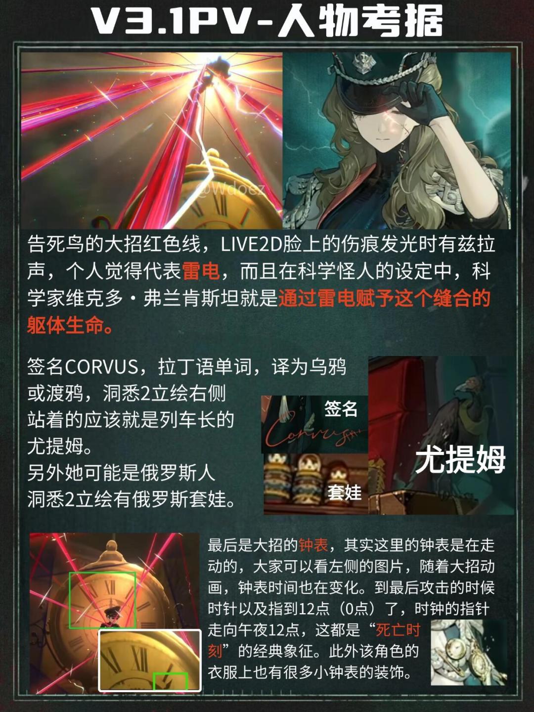 V3.1新角色告死鸟考据—你也是血食怪? 2