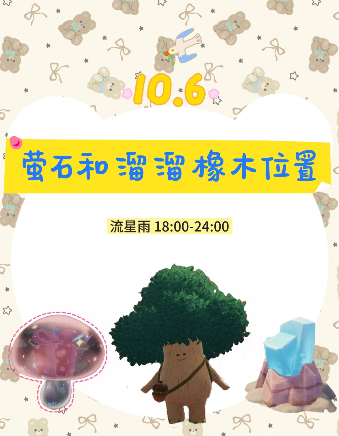 今日萤石和橡木位置已更新 1