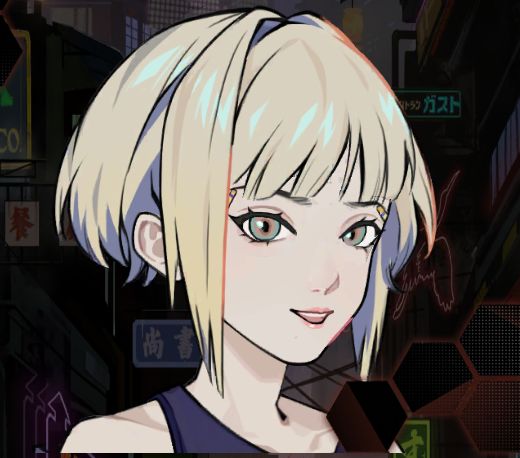 这个是俺搭配的看板娘,陈颖 3