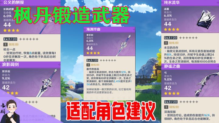 枫丹锻造武器别随便换！要学会控制成本截图