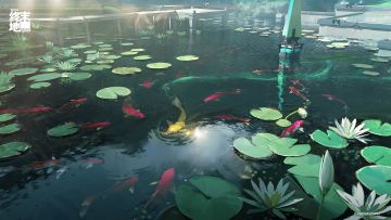 澄波润物，财运迎门，照锦绣前程。